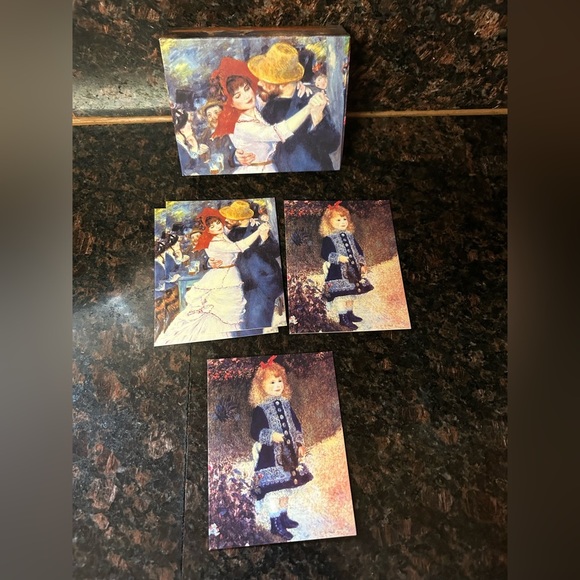 VINTAGE Pierre-Auguste Renoir Fine Art Greeting Card lot of 19 with box - Picture 5 of 8